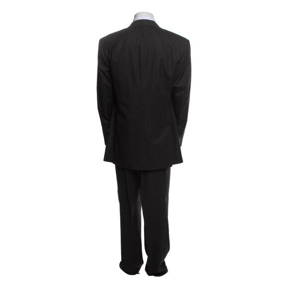 Ralph Lauren Purple Label Double Breasted 2 Piece Suit 42L 36W Wool Black Stripe - Picture 3 of 6